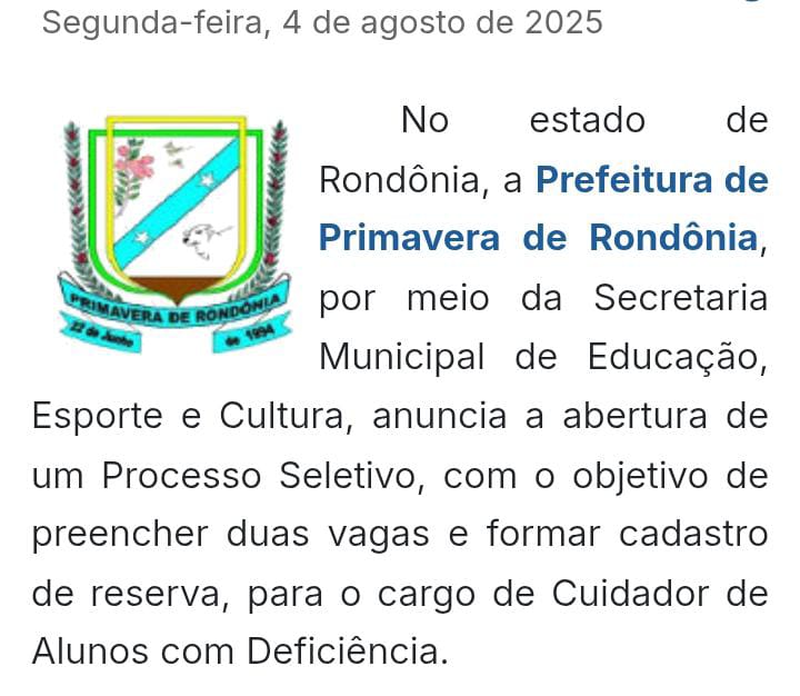 Processo seletivo