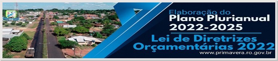 Elaboração do Plano Plurianual