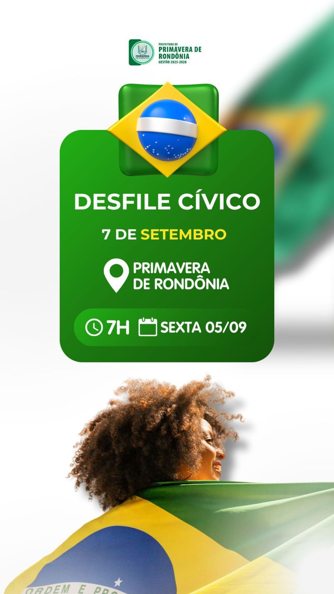 Convite – Desfile Cívico em Primavera de Rondônia