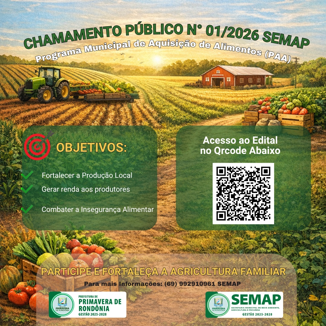 PAA - Programa Municipal de Aquisição de Alimentos