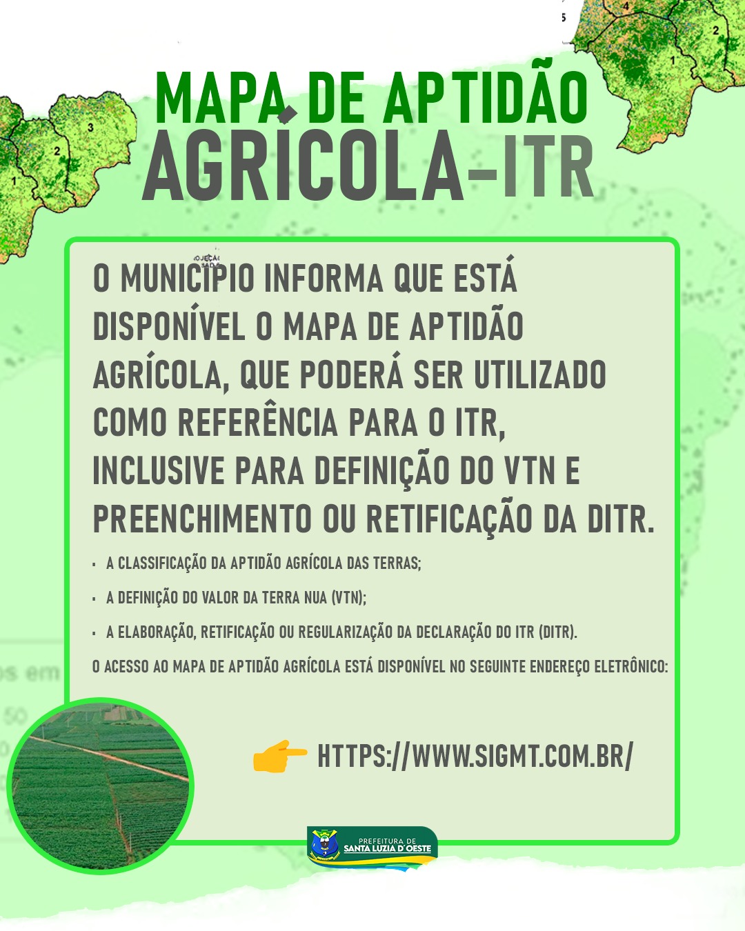 Mapa de Aptidão Agrícola - ITR
