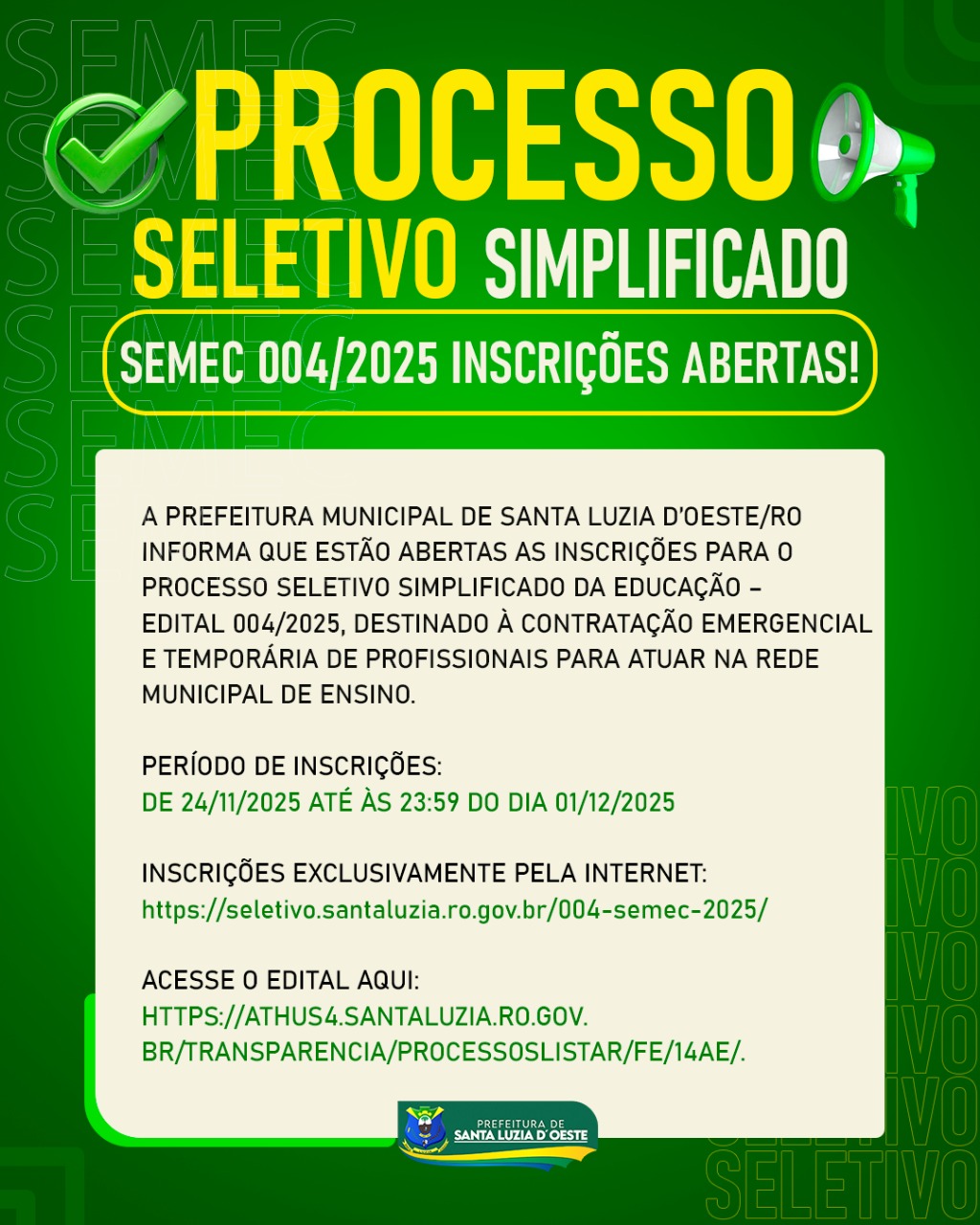 Seletivo educação