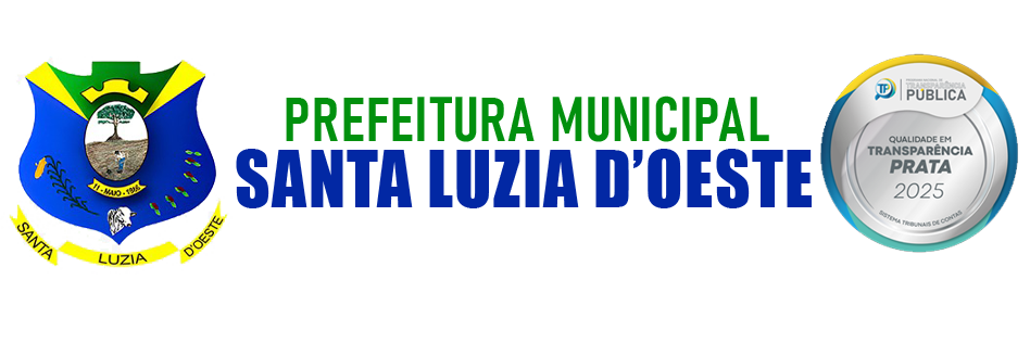Brasão PREFEITURA MUNICIPAL DE SANTA LUZIA D'OESTE