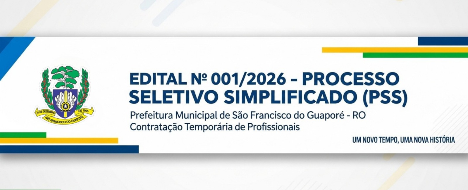 Edital Nº001/SEGPLAN/2026 - 7ª (SÉTIMA) CONVOCAÇÃO  PSS