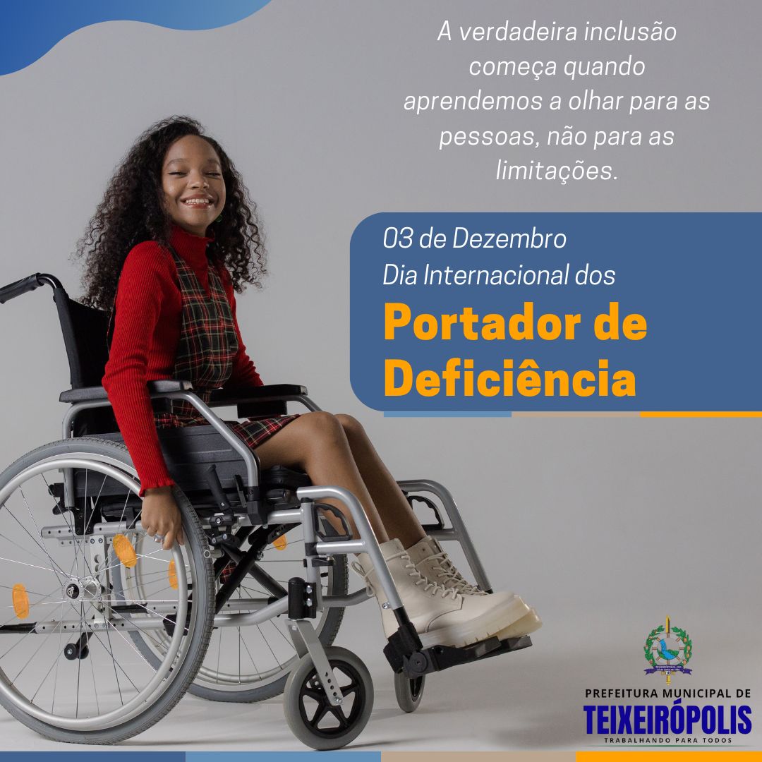 "Dia da pessoa com deficiência".