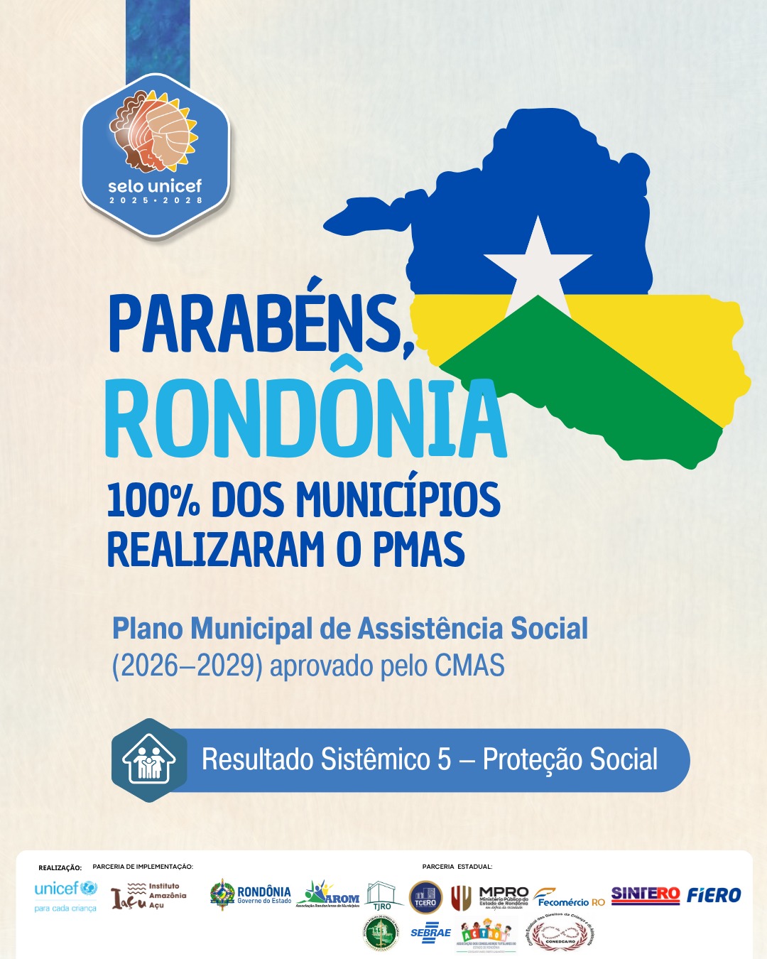RONDÔNIA 100% DOS MUNICÍPIOS REALIZARAM O PMAS
