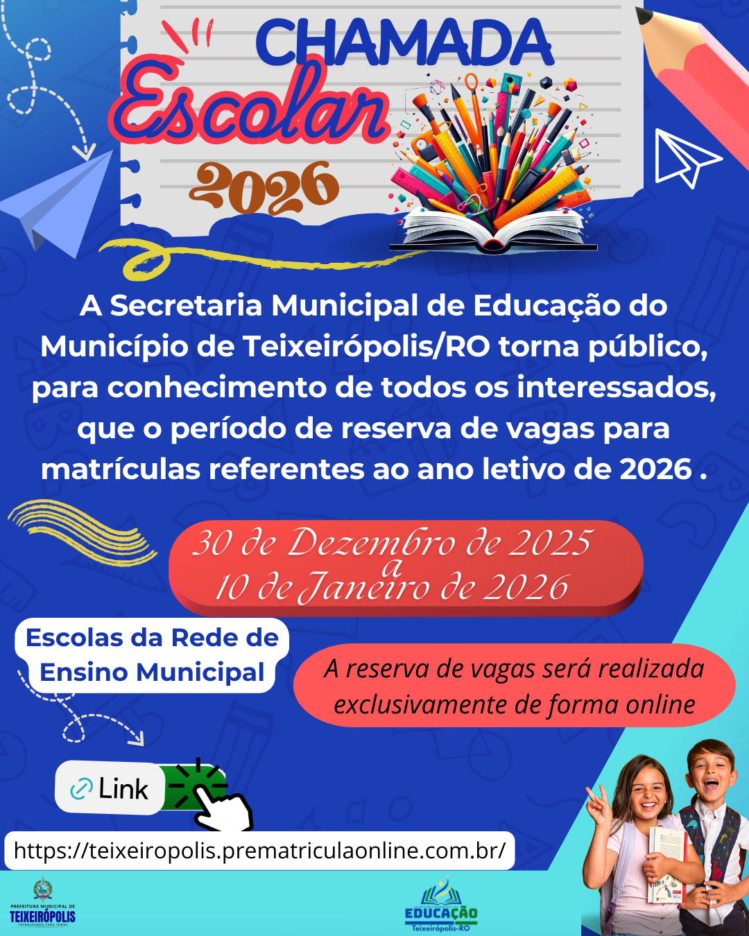 CHAMADA ESCOLAR 2026