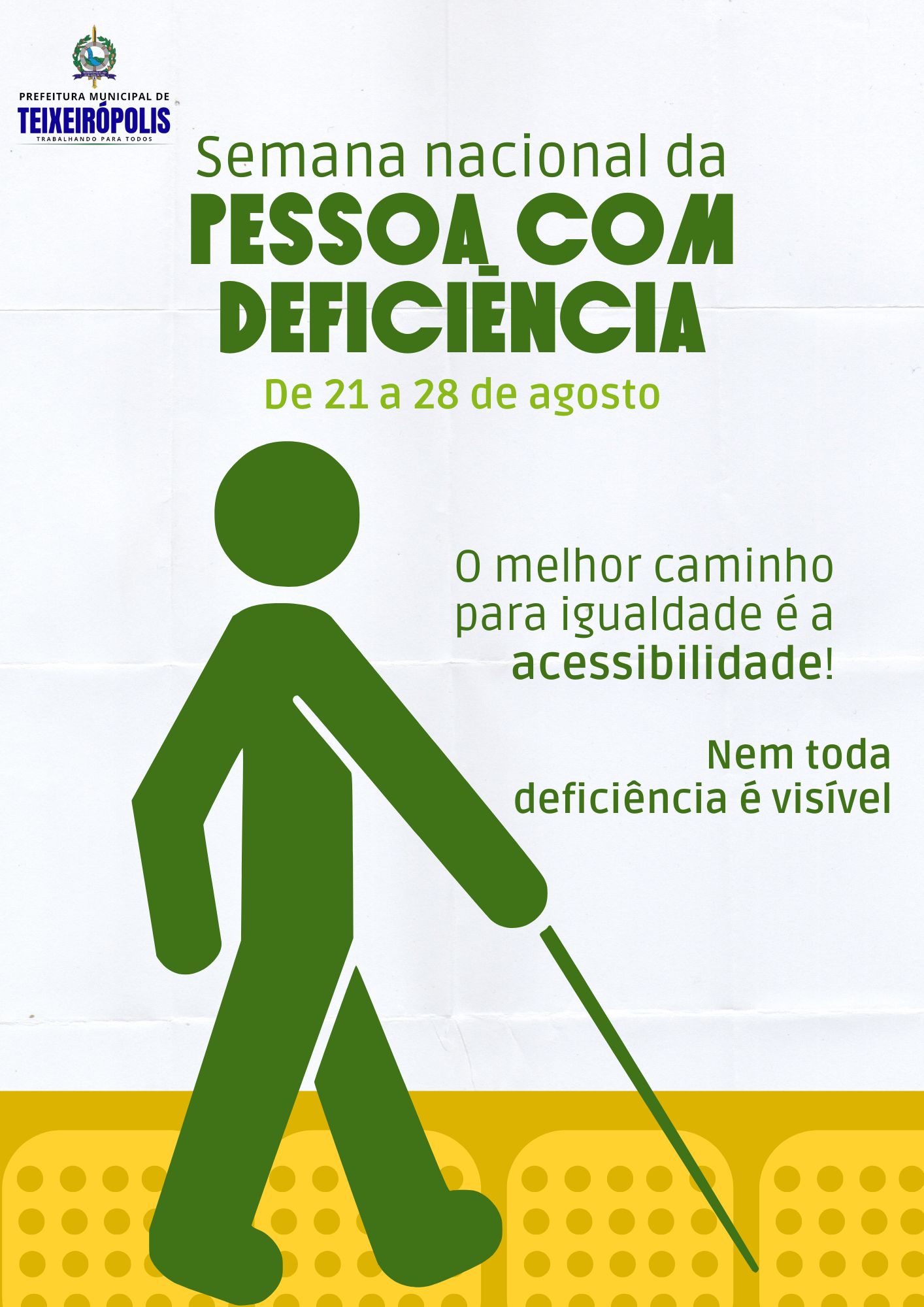 INÍCIO DA SEMANA NACIONAL DA PESSOA COM DEFICIÊNCIA INTELECTUAL E MÚLTIPLA