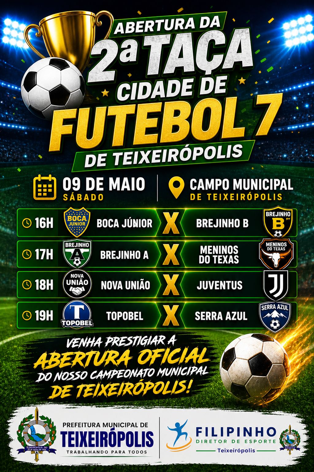 Abertura da 2ª Taça Cidade de Futebol
