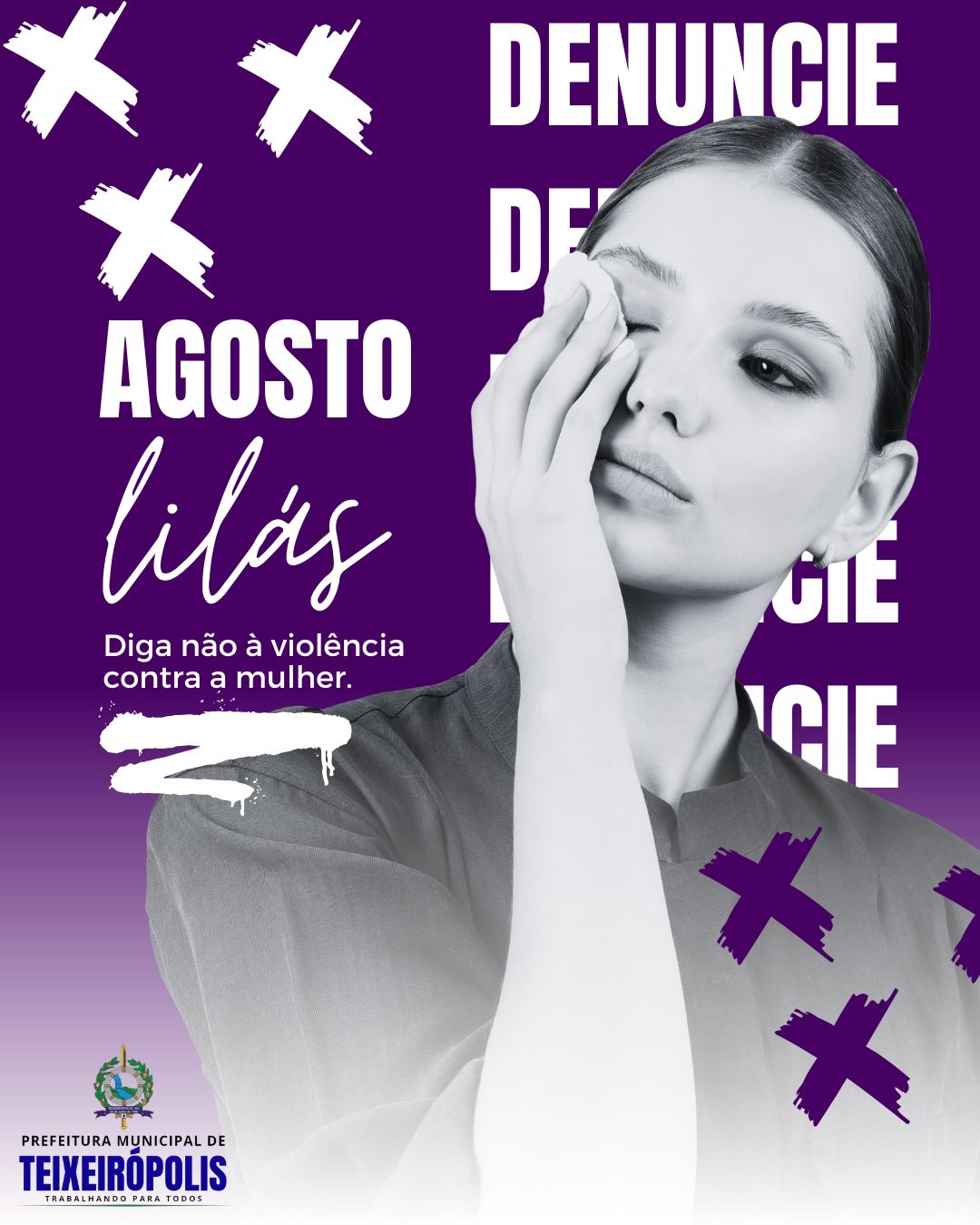 💜 Agosto Lilás – Pelo fim da violência contra a mulher