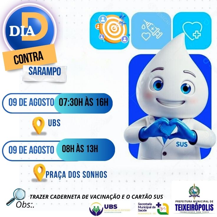 CAMPANHA DE VACINAÇÃO CONTRA SARAMPO