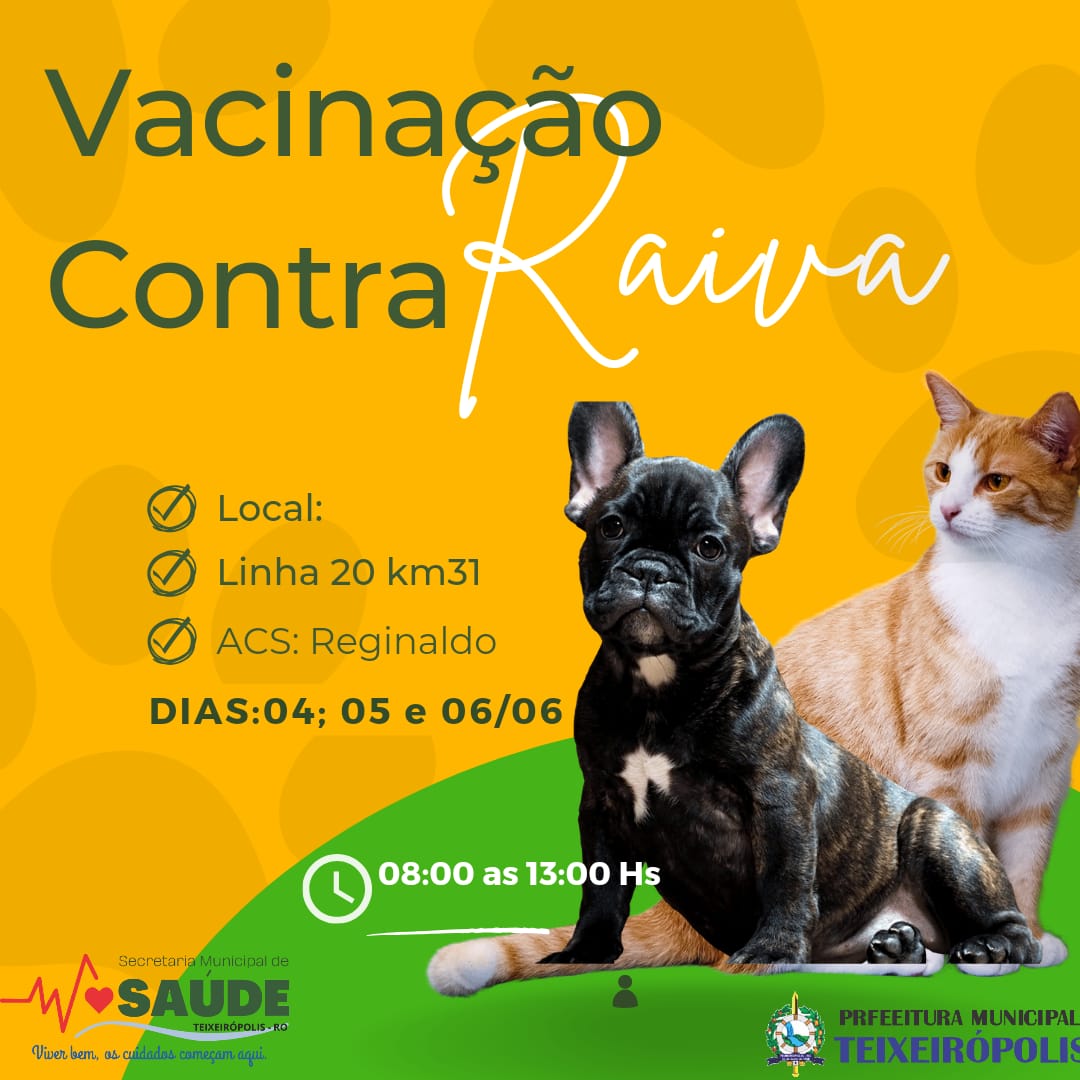 CAMPANHA MUNICIPAL CONTRA RAIVA ANIMAL  ACS: Reginaldo