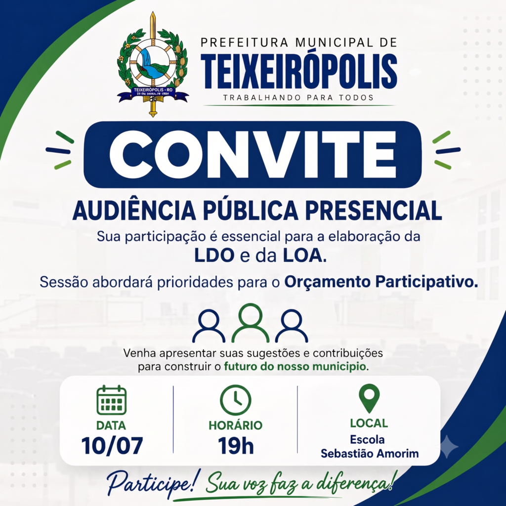 Audiência Pública Presencial - Julho 2026