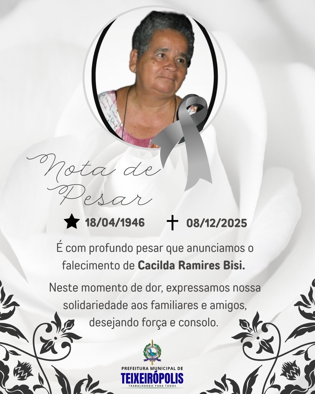 Nota de Pesar (Cacilda Ramires Bisi)