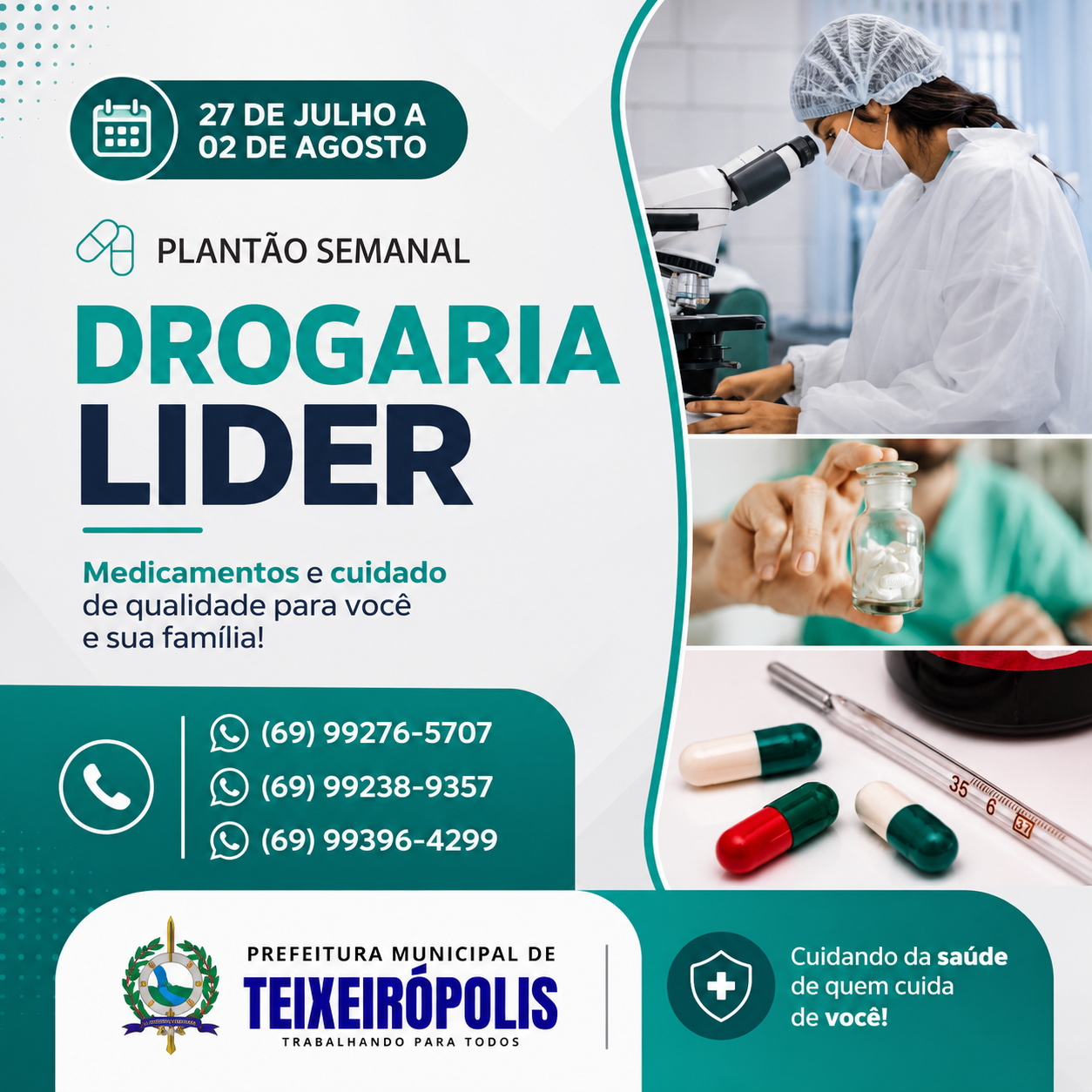PLANTAO FARMÁCIA 27 de julho a 02 de agosto 2026