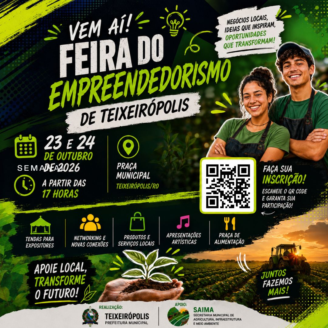 FEIRA DO EMPREENDEDORISMO DE TEIXEIRÓPOLIS! 2026