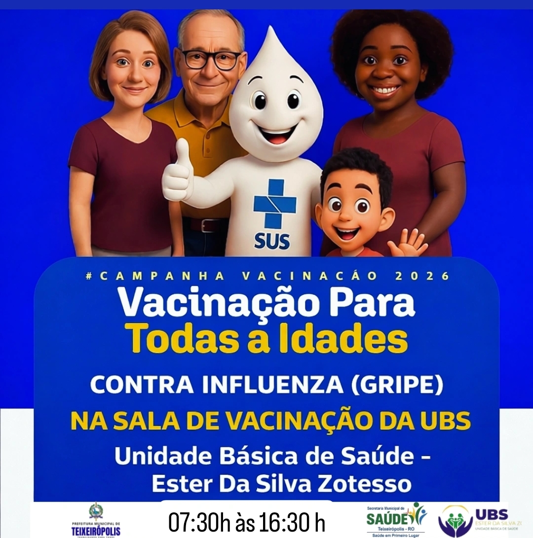CAMPANHA DE VACINAÇÃO PARA TODAS AS IDADES CONTRA INFLUENZA (GRIPE)