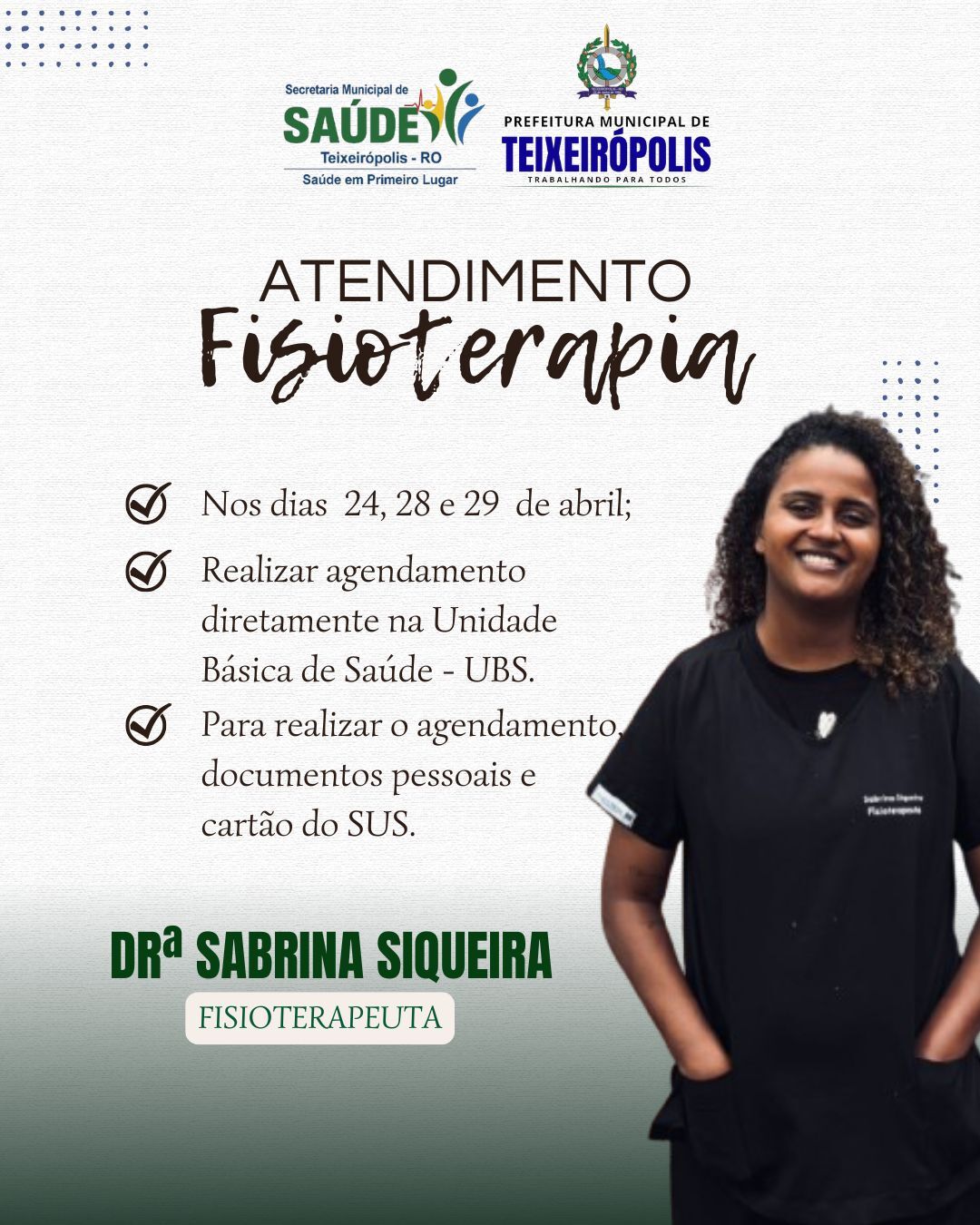 ATENDIMENTO DE FISIOTERAPIA