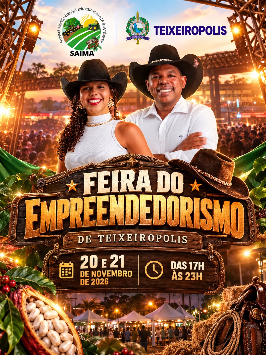 Vem aí a Feira do Empreendedorismo de Teixeirópolis! 🤠🌾 2026