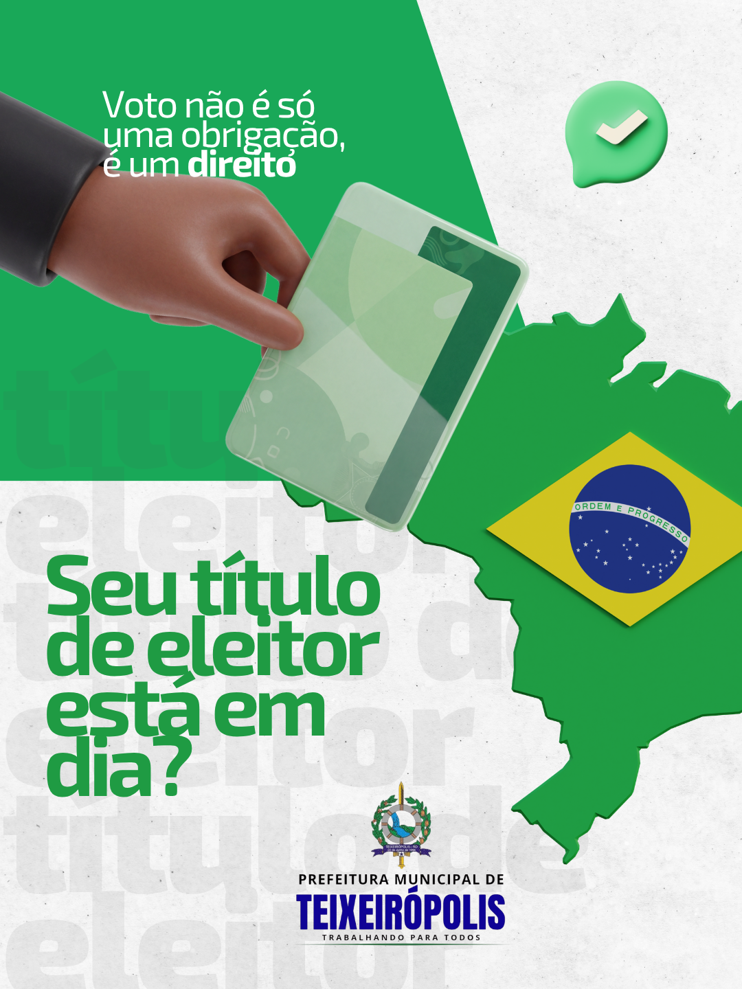 Dia de exercer a cidadania!