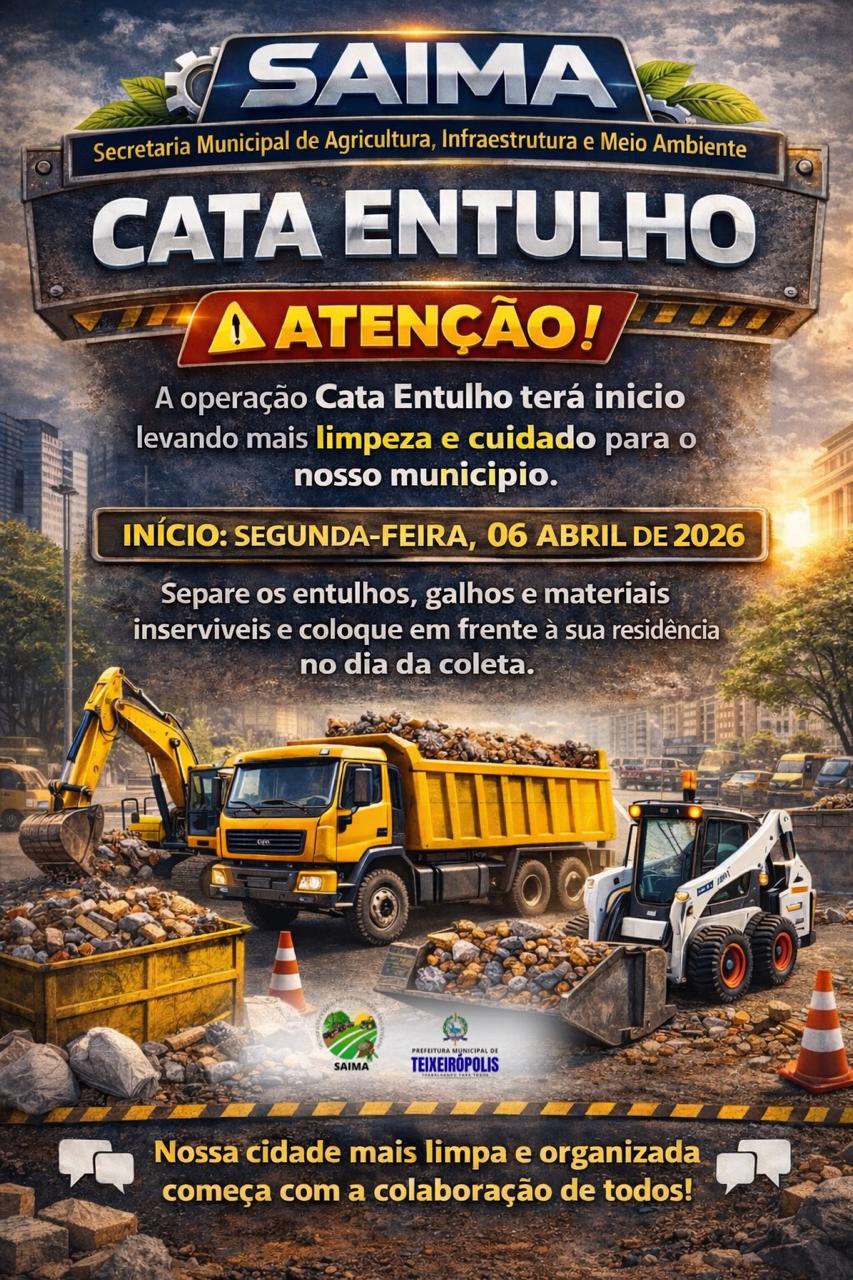 🚜 OPERAÇÃO CATA ENTULHO.