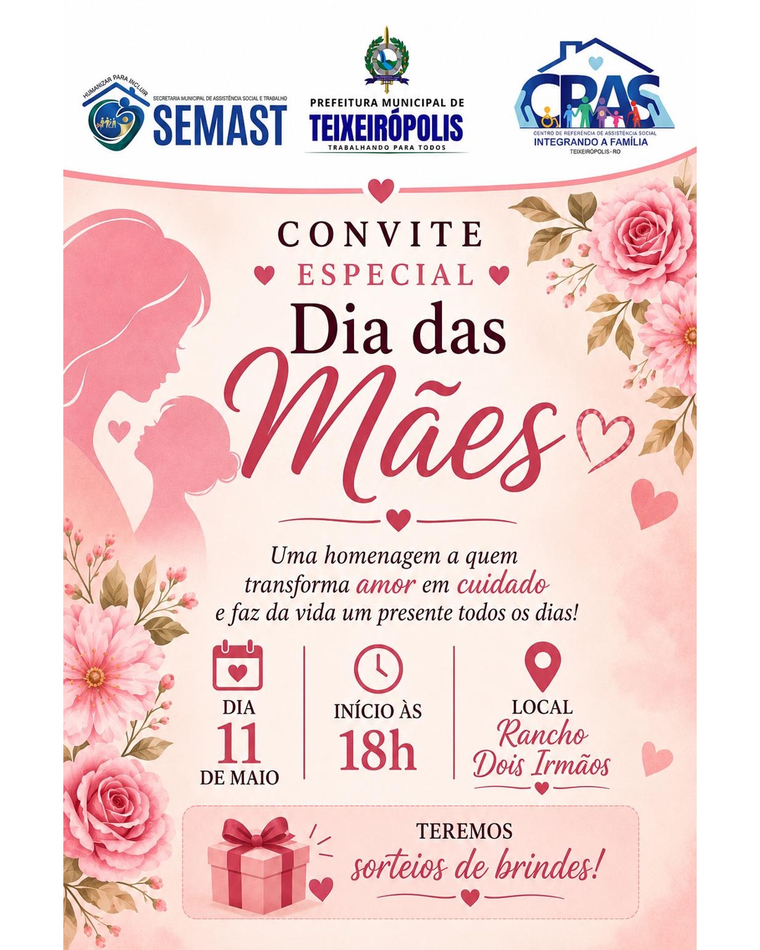 💖🌷 Convite Especial – Dia das Mães 🌷💖