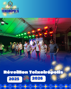 TEIXEIRÓPOLIS REALIZA GRANDE FESTA DE RÉVEILLON COM MÚSICA AO VIVO E QUEIMA DE FOGOS