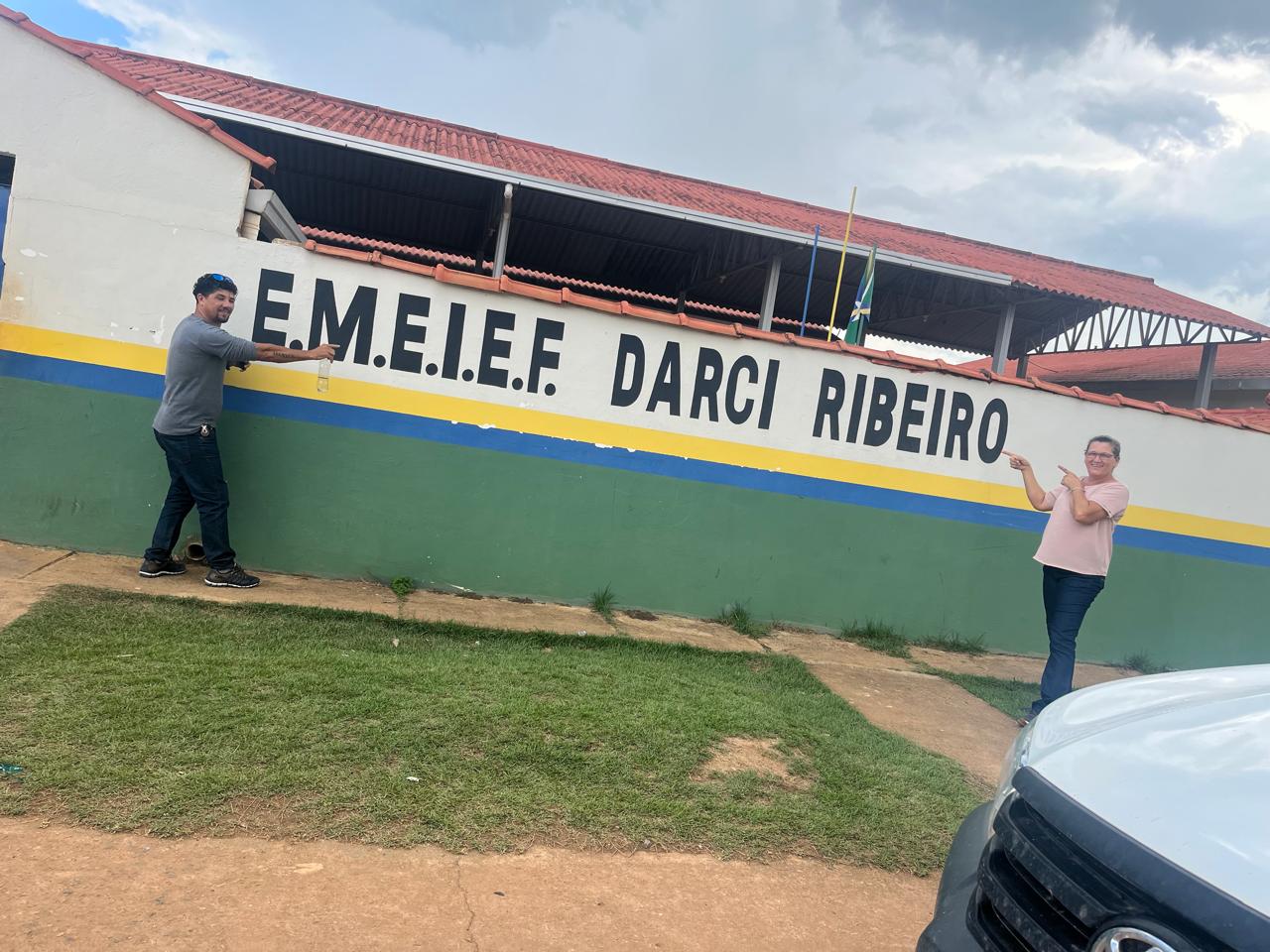 ESCOLA SEBASTIÃO AMORIM DA SILVA VISITA A ESCOLA EMEIEF DARCI RIBEIRO EM VALE DO ANARI