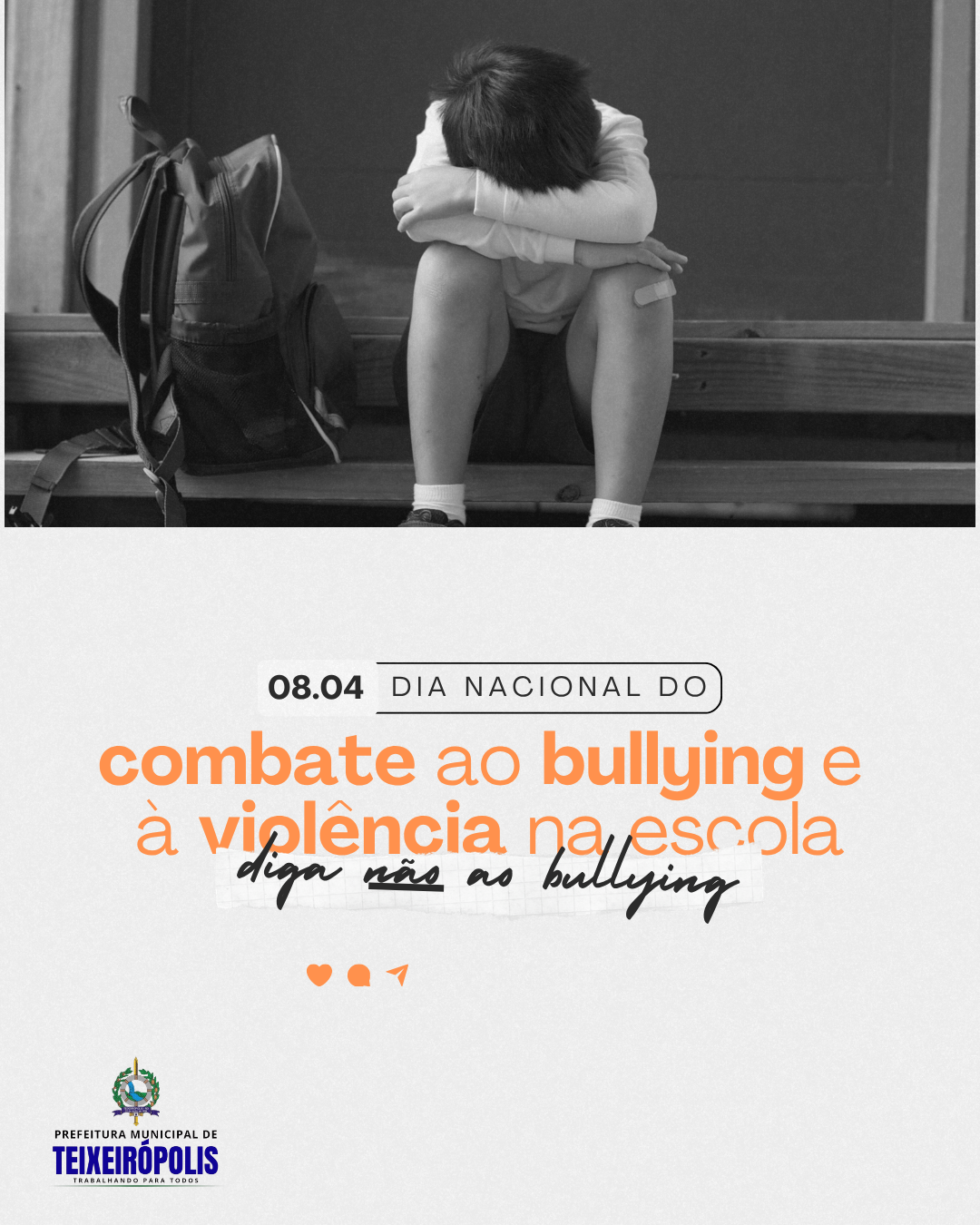 DIA NACIONAL DE COMBATE AO BULLYING E À VIOLÊNCIA NA ESCOLA.