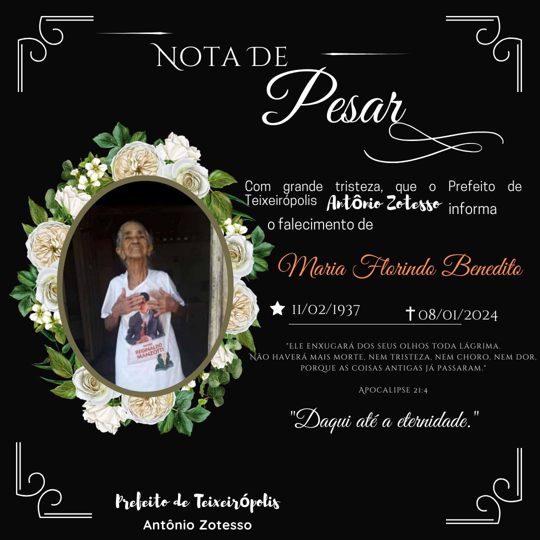 NOTA DE PESAR